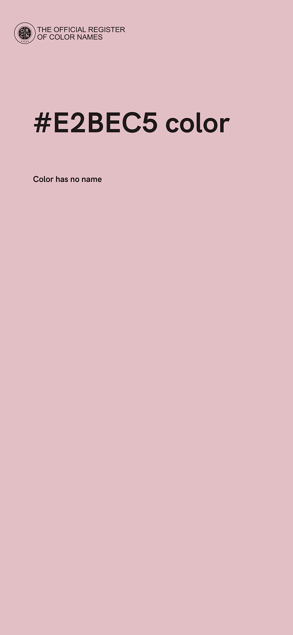 #E2BEC5 color image