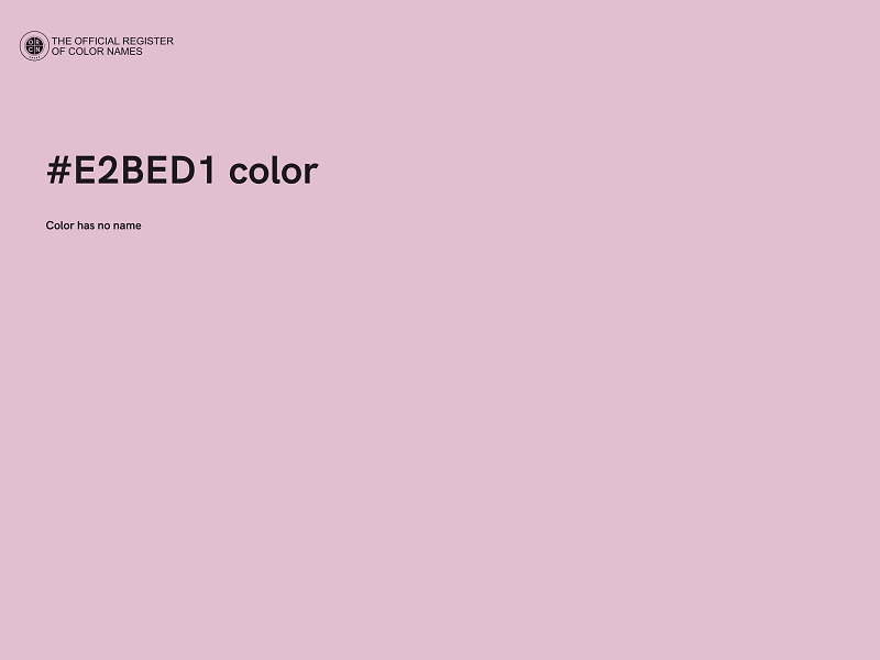 #E2BED1 color image