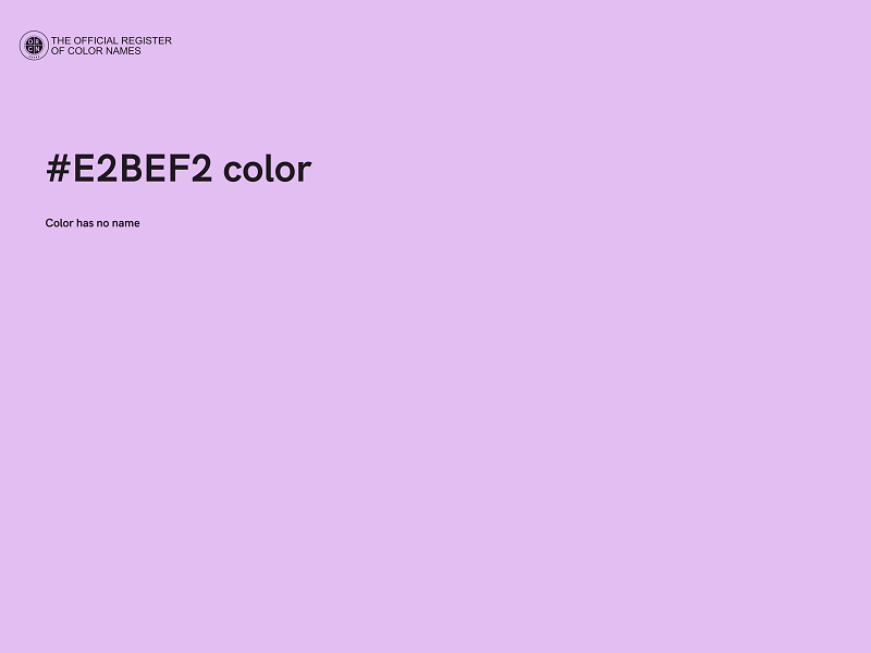 #E2BEF2 color image