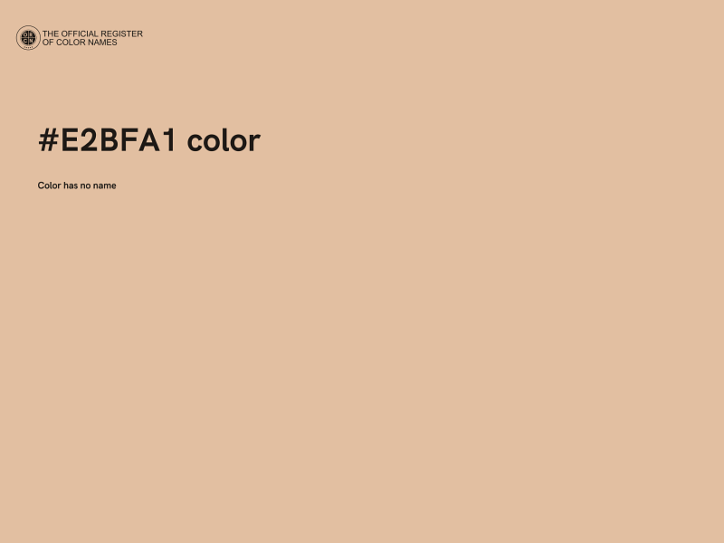 #E2BFA1 color image