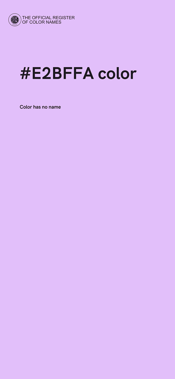 #E2BFFA color image