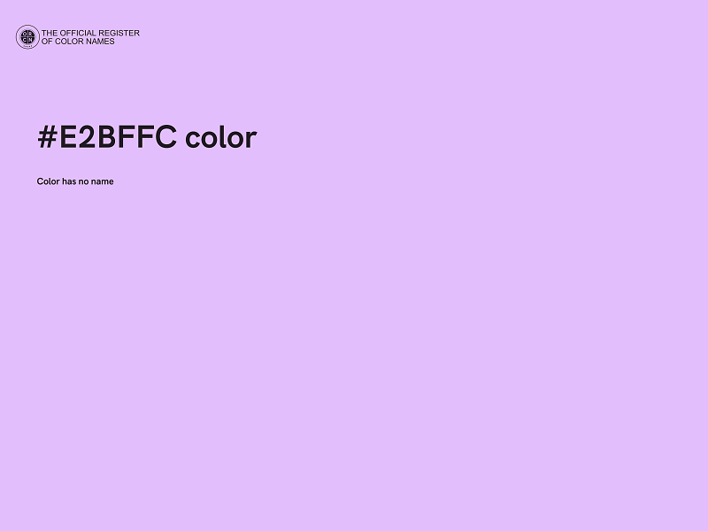 #E2BFFC color image