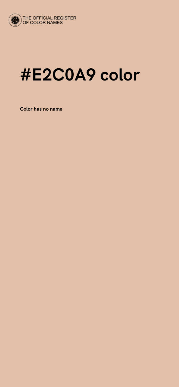 #E2C0A9 color image
