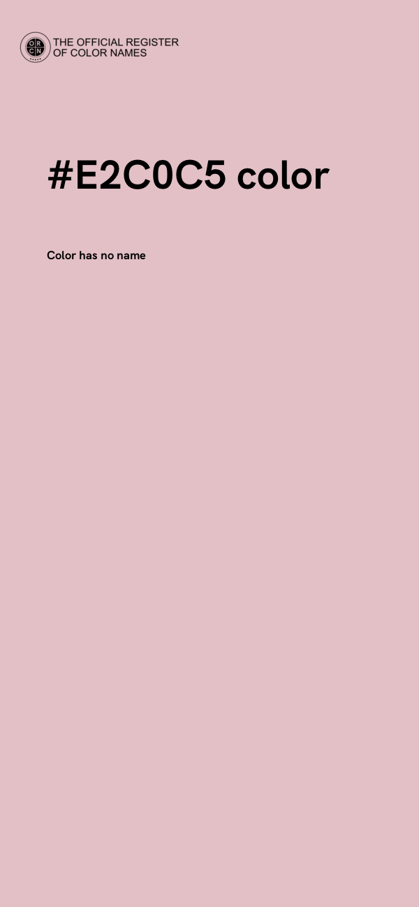 #E2C0C5 color image