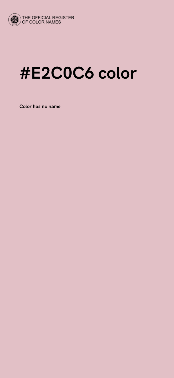 #E2C0C6 color image
