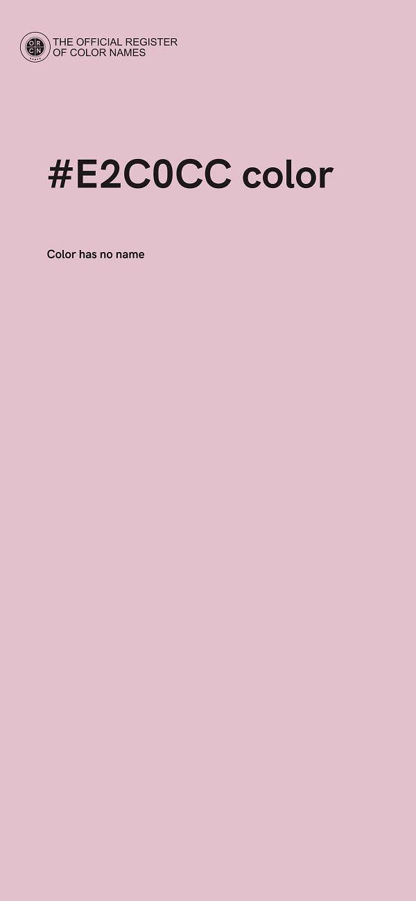 #E2C0CC color image