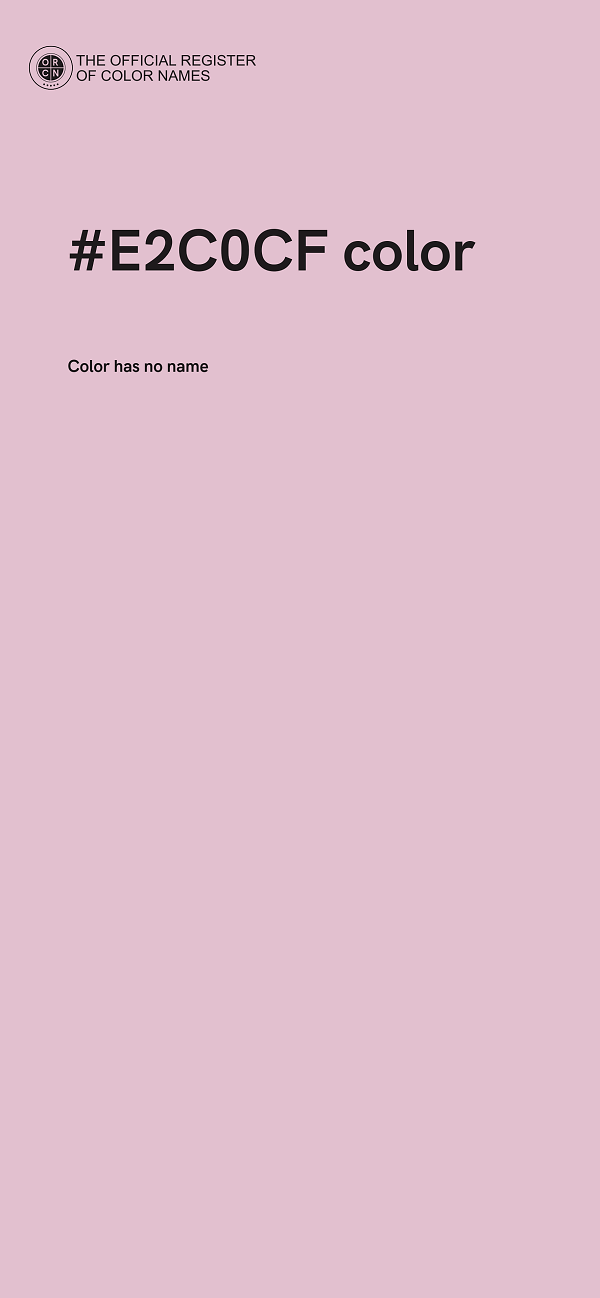 #E2C0CF color image