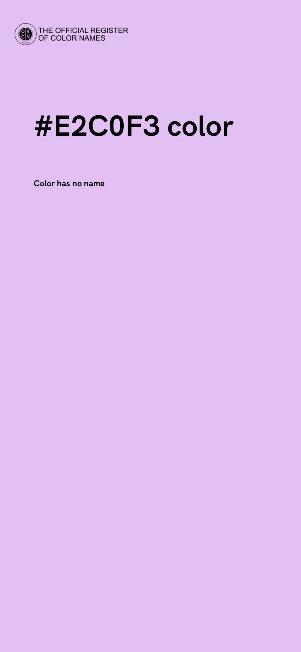 #E2C0F3 color image