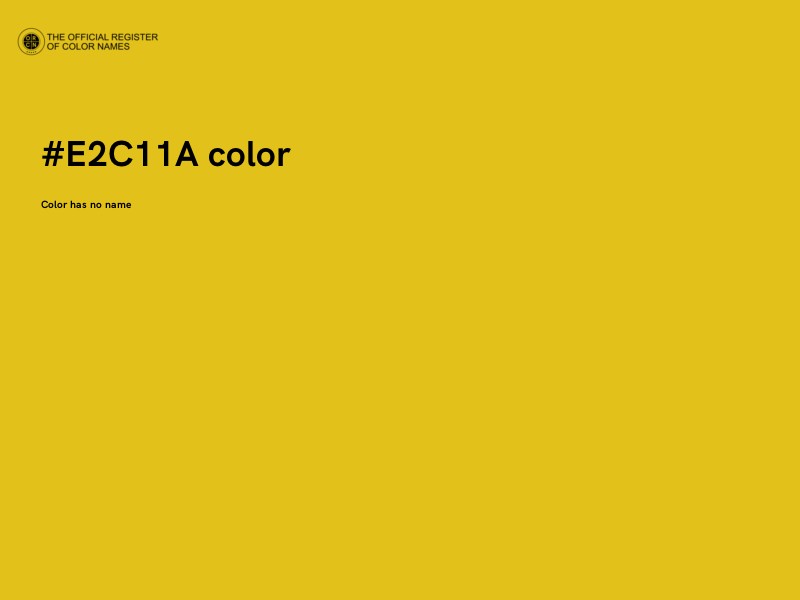 #E2C11A color image