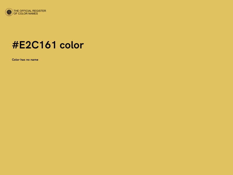 #E2C161 color image