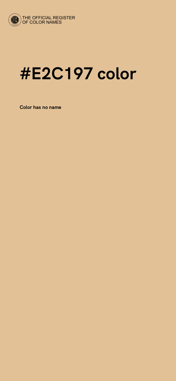 #E2C197 color image