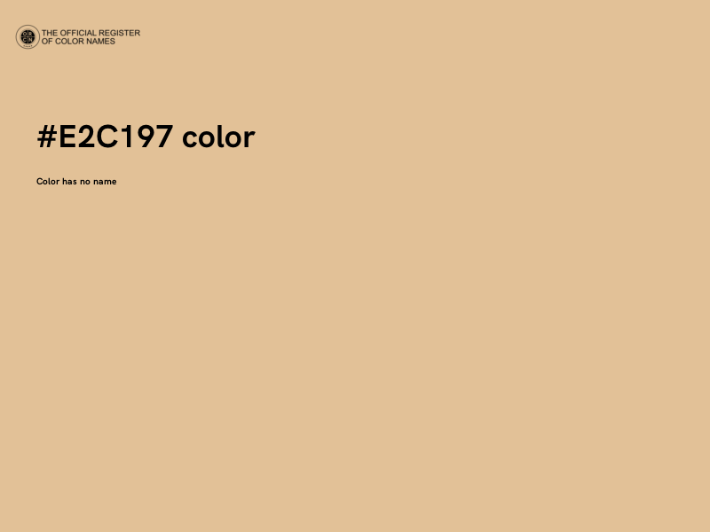 #E2C197 color image