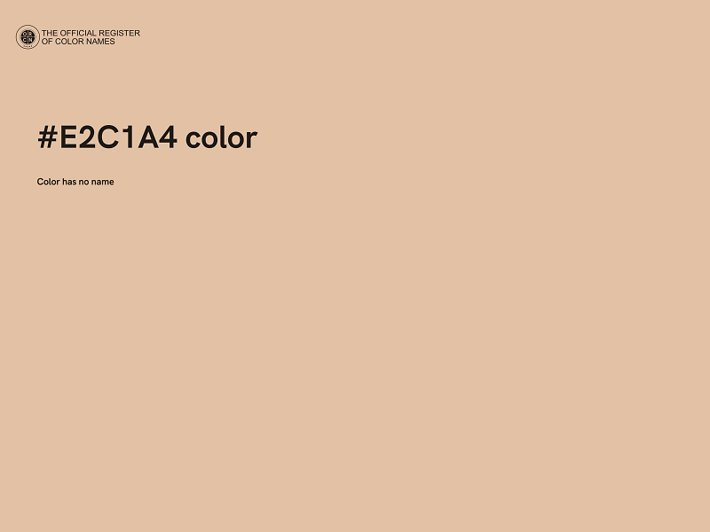 #E2C1A4 color image