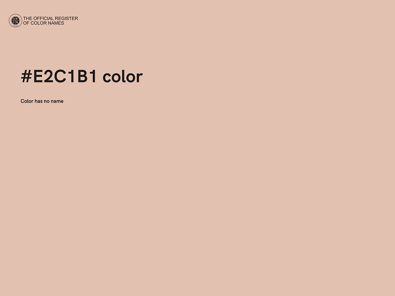 #E2C1B1 color image