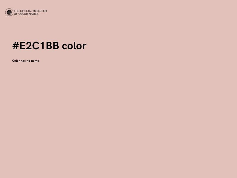 #E2C1BB color image
