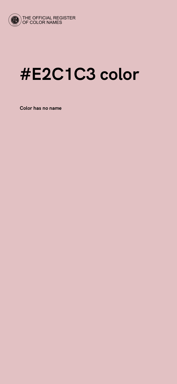#E2C1C3 color image