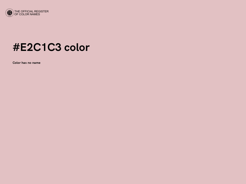 #E2C1C3 color image