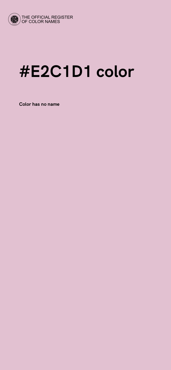 #E2C1D1 color image
