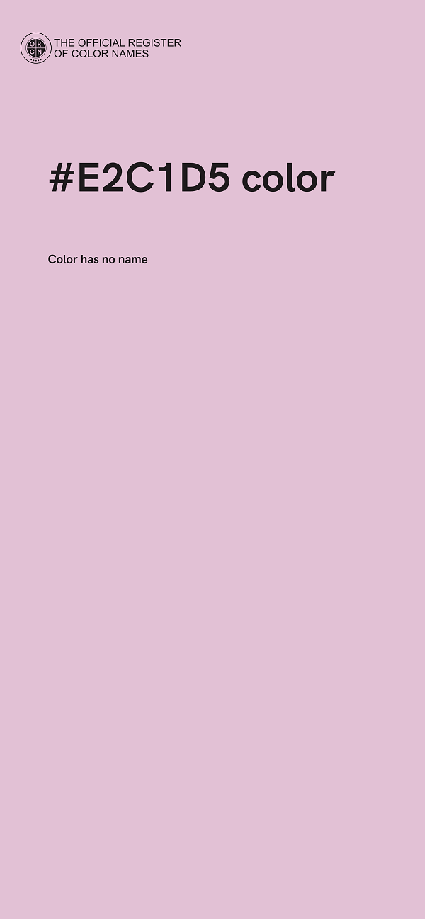#E2C1D5 color image