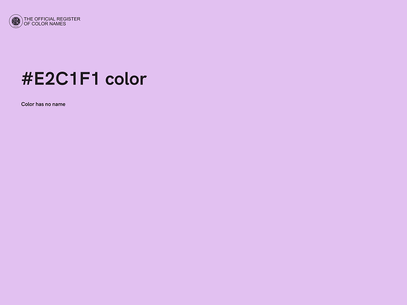 #E2C1F1 color image