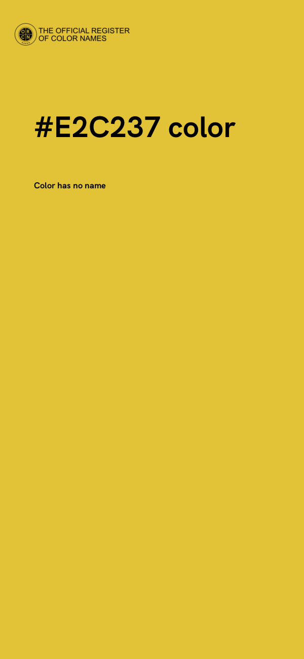 #E2C237 color image