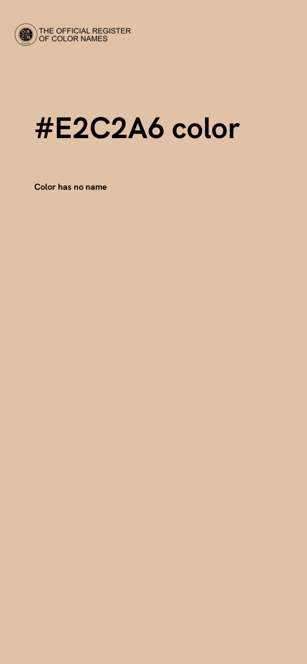 #E2C2A6 color image