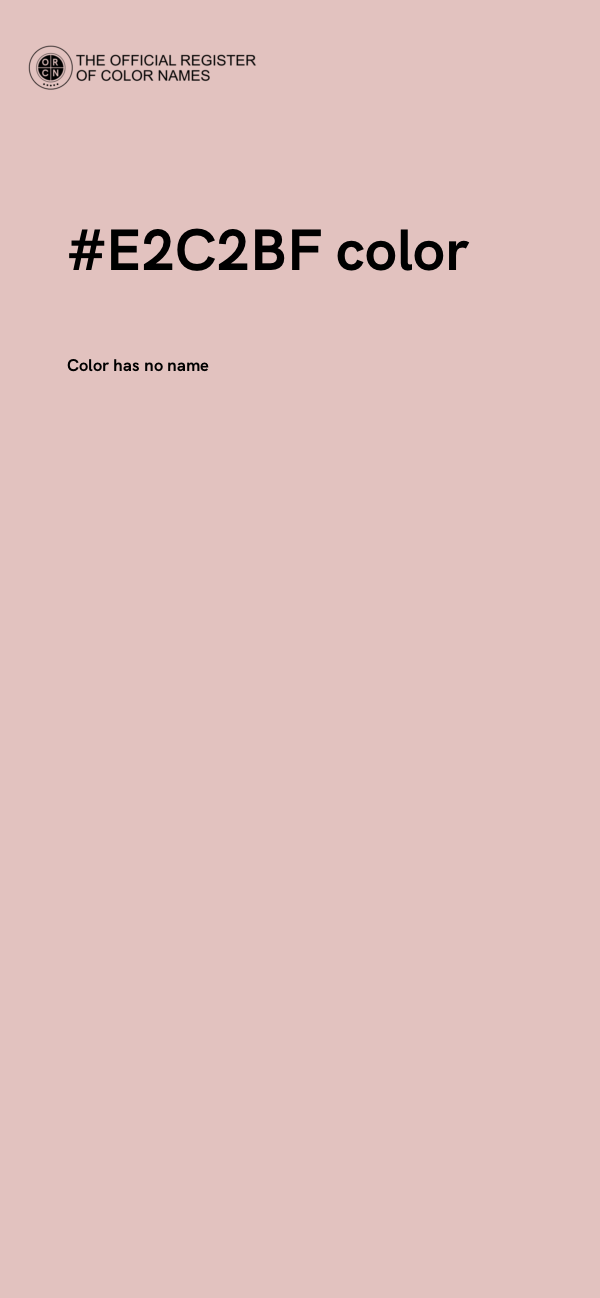 #E2C2BF color image