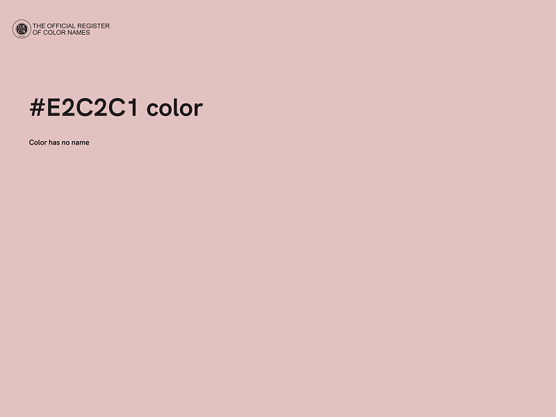 #E2C2C1 color image