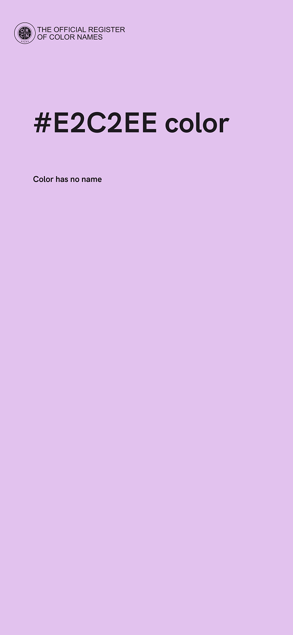 #E2C2EE color image