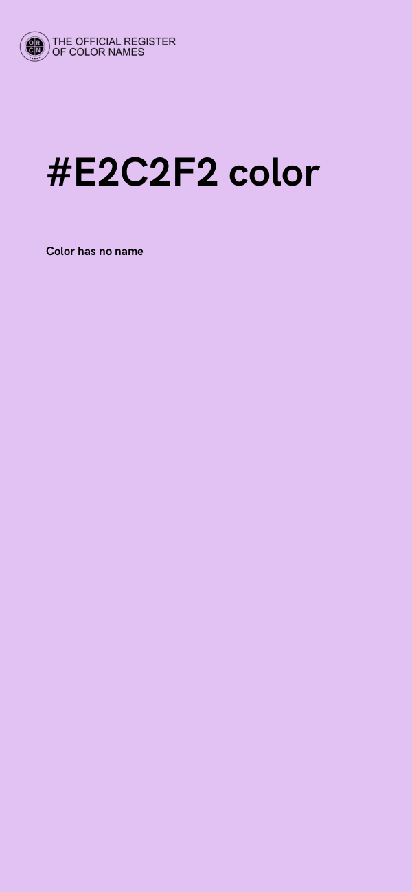 #E2C2F2 color image