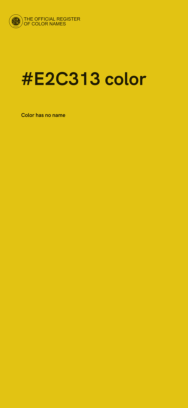 #E2C313 color image