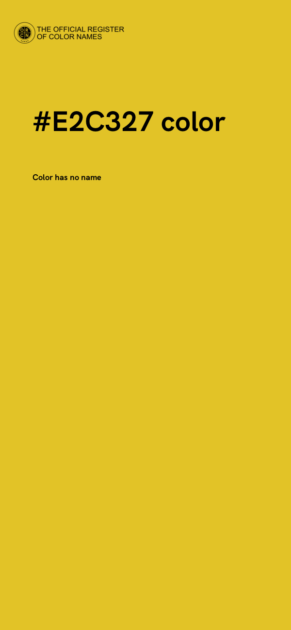 #E2C327 color image