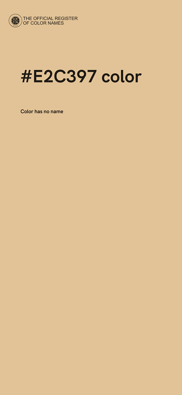 #E2C397 color image