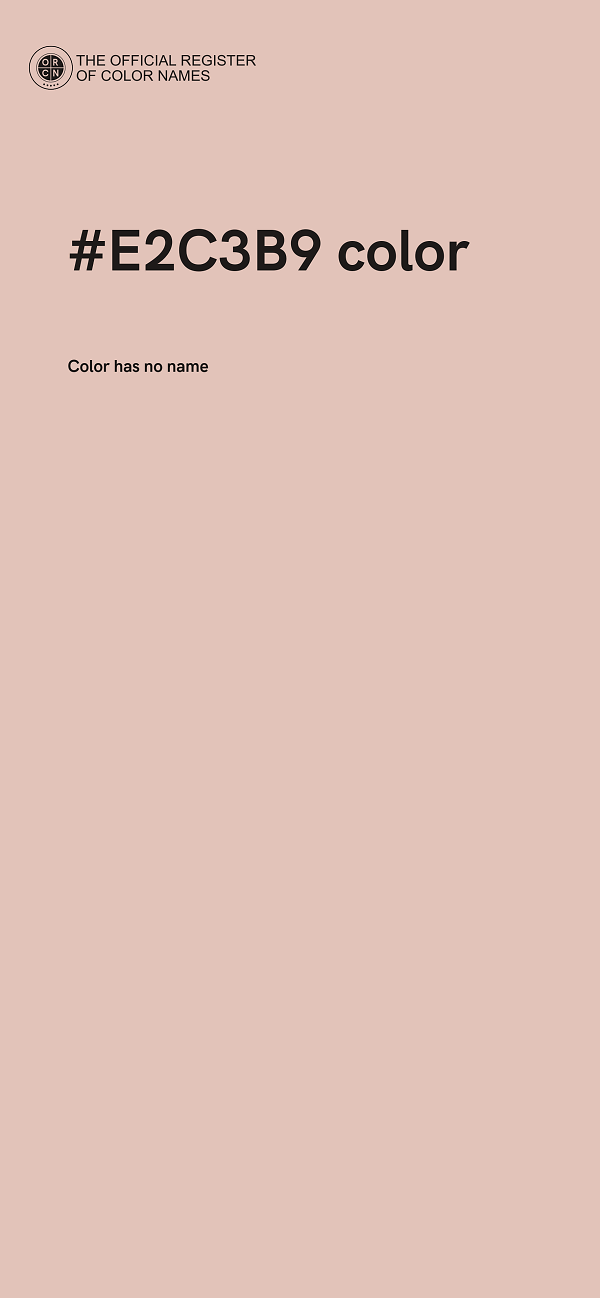 #E2C3B9 color image