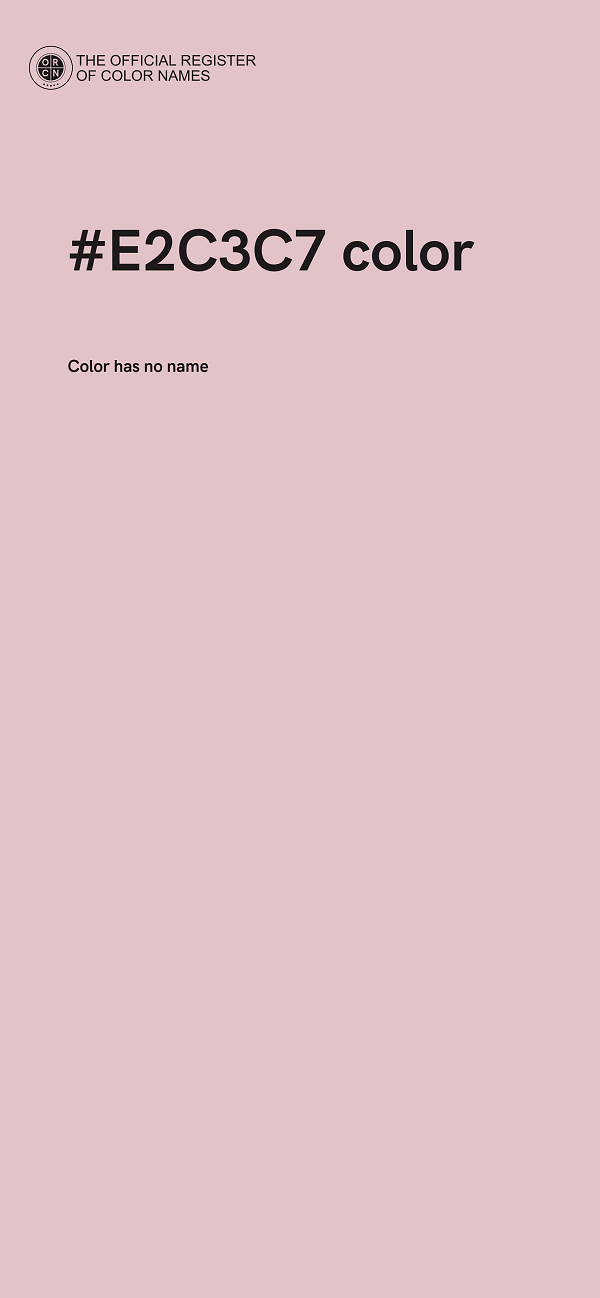 #E2C3C7 color image