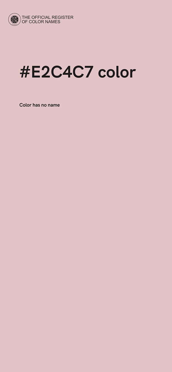 #E2C4C7 color image