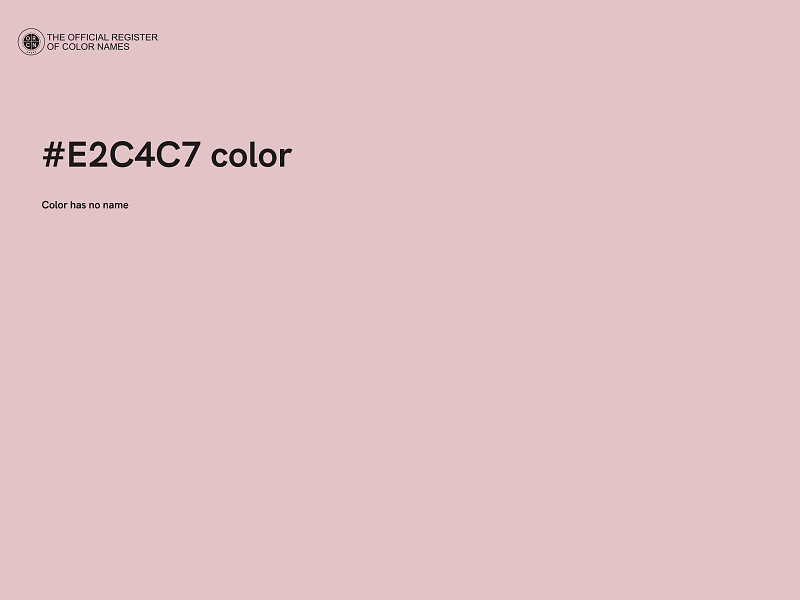 #E2C4C7 color image