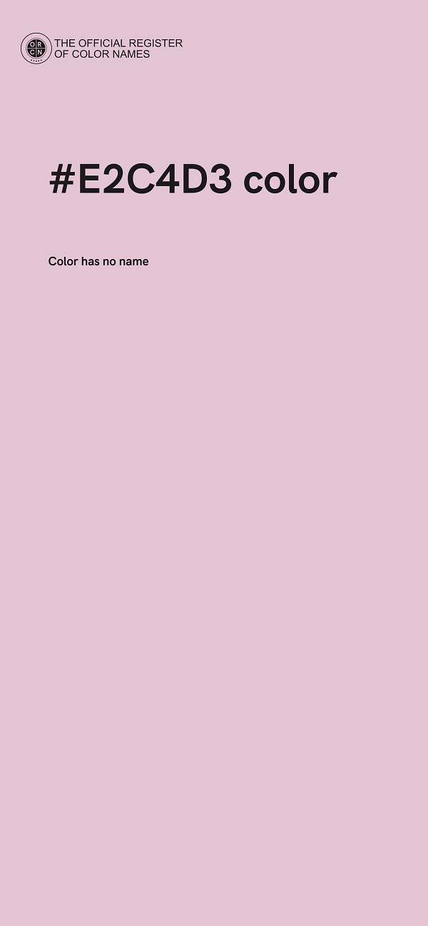 #E2C4D3 color image