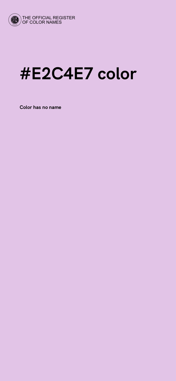 #E2C4E7 color image