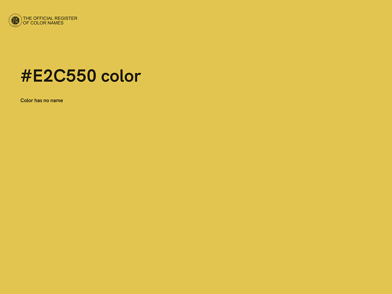 #E2C550 color image