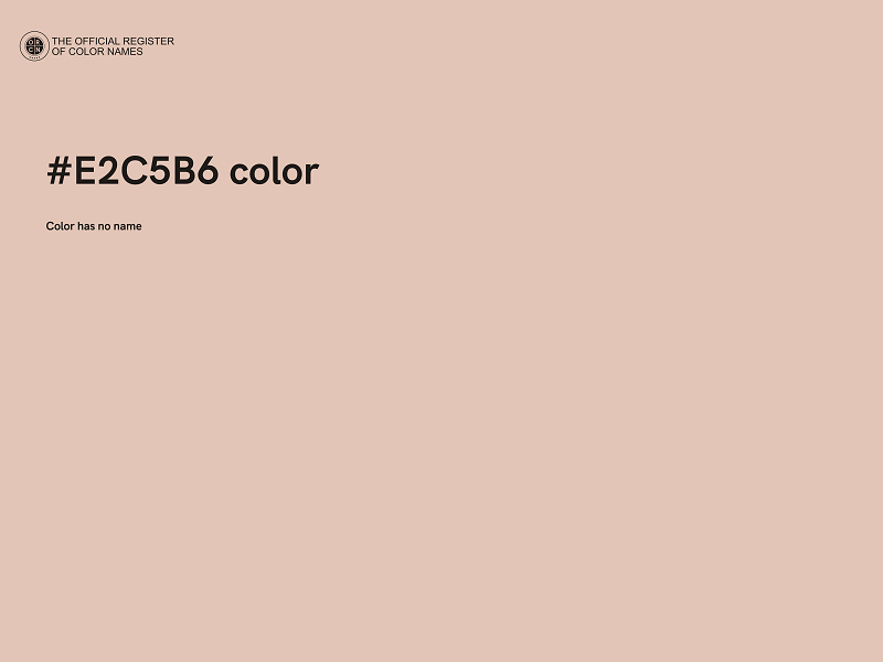 #E2C5B6 color image