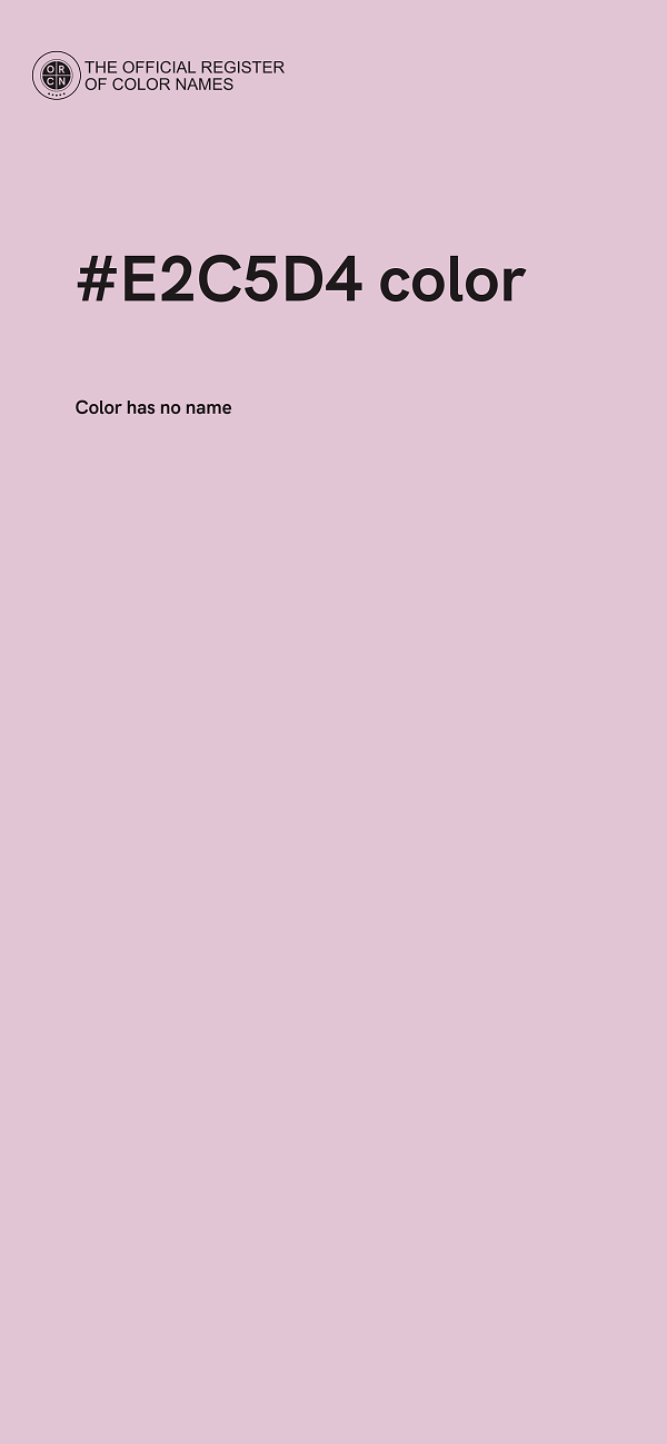 #E2C5D4 color image