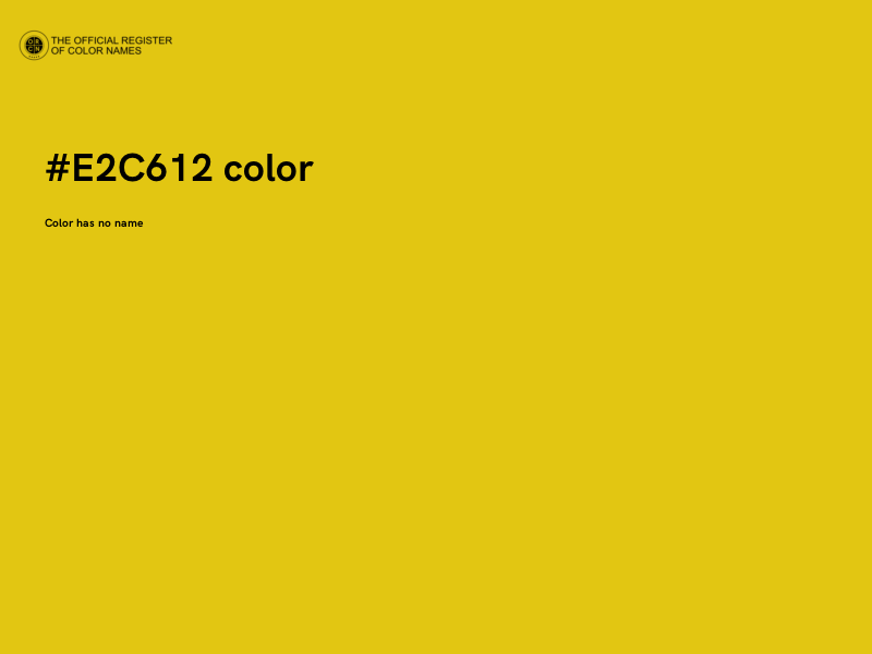 #E2C612 color image