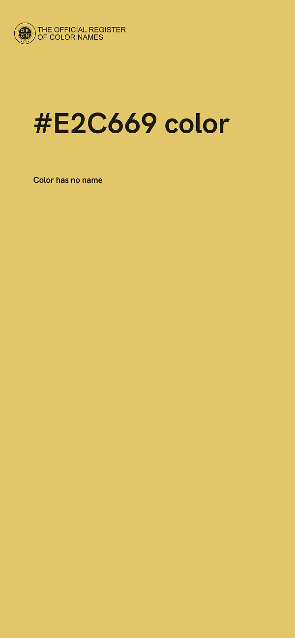 #E2C669 color image