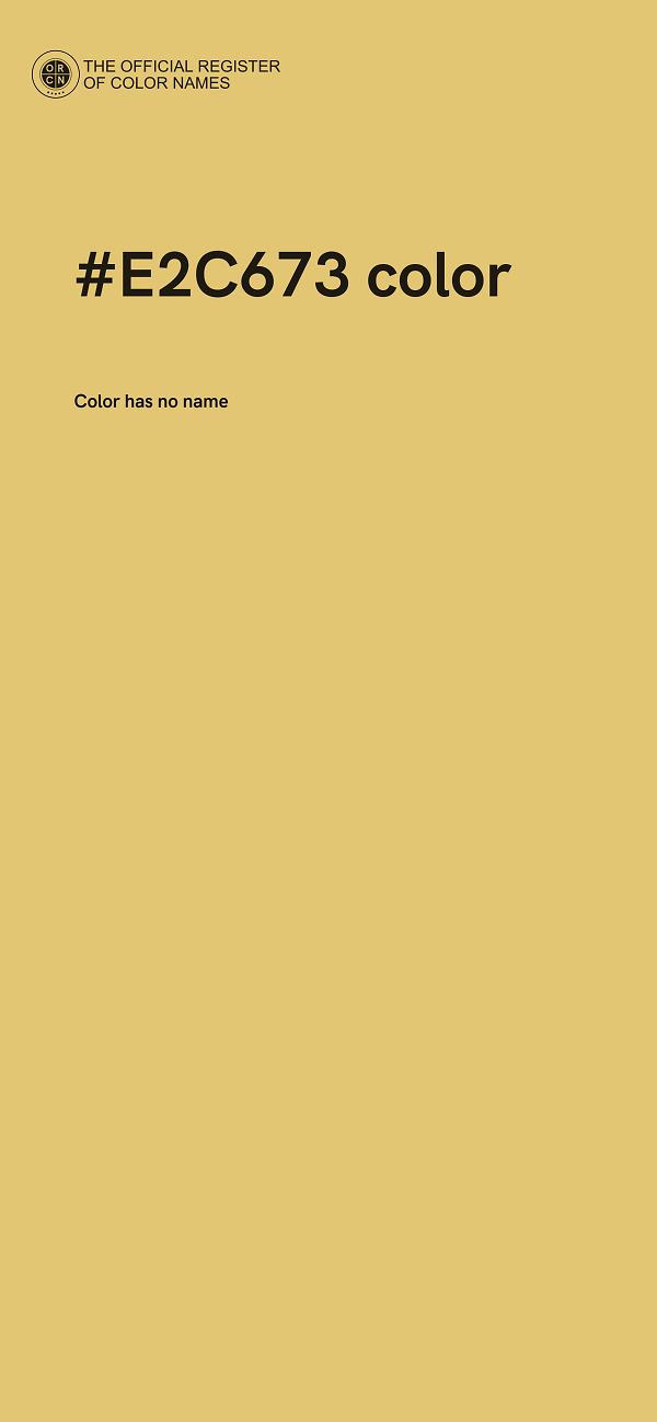 #E2C673 color image