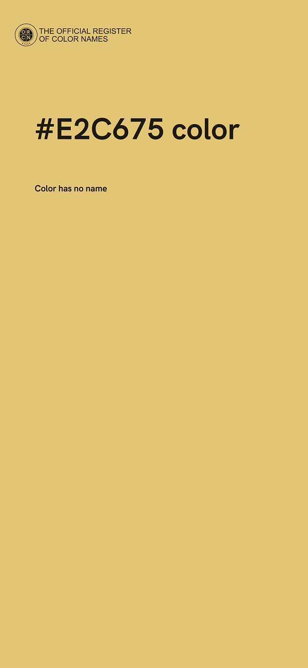 #E2C675 color image