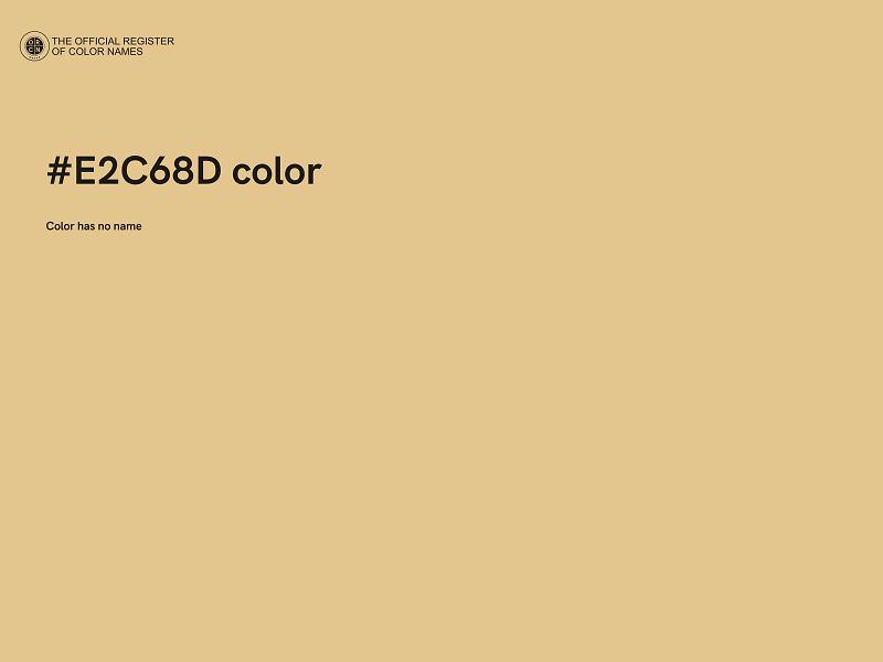 #E2C68D color image