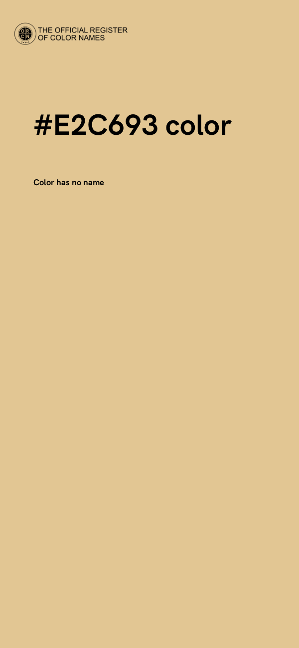 #E2C693 color image
