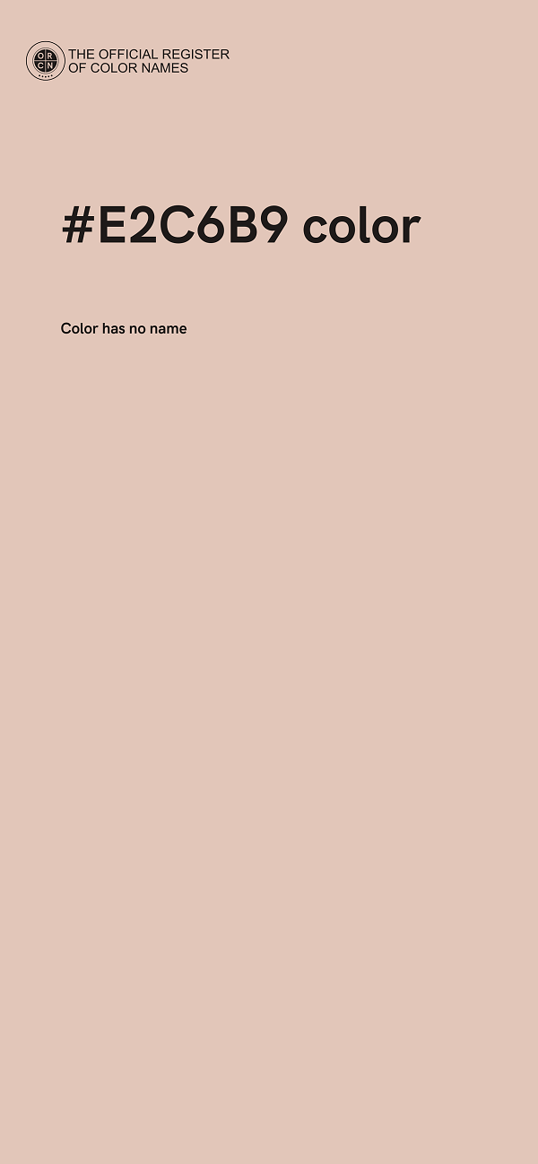 #E2C6B9 color image