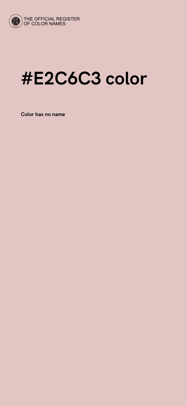 #E2C6C3 color image